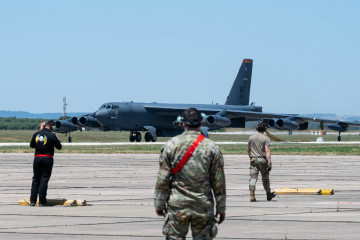 Bombardero B52 en Moron