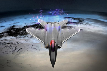 Aspecto previsto del futuro caza de nueva generación del programa NGWS FCAS. Imagen. Dassault Aviation