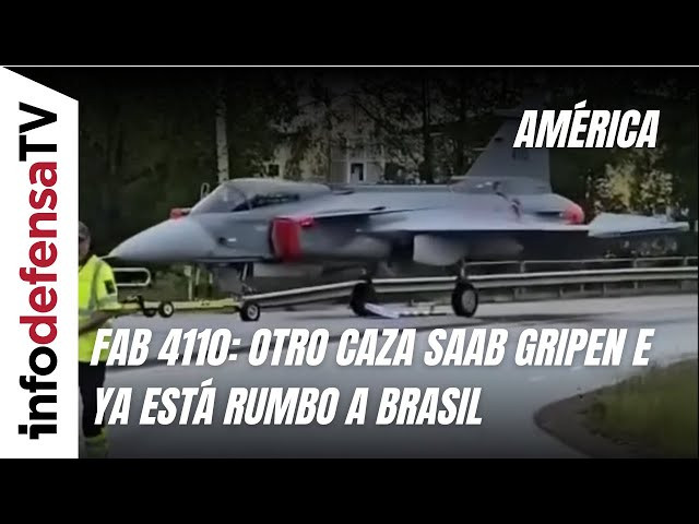 FAB 4110 otro caza SAAB Gripen E ya está rumbo a Brasil