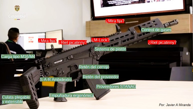 Fusil colombiano javier miranda