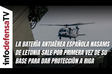 La batería antiaérea española Nasams de Letonia sale por primera vez de su base para proteger a Riga