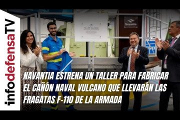 Navantia estrena un taller para fabricar el cañón naval Vulcano que llevarán las fragatas F-110