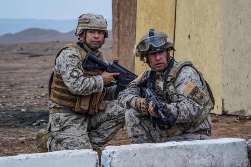 Equipo de una de las divisiones del Comando de Operaciones Terrestres en la Competencia de Patrullas de Infantería 2022 Firma Ejército de Chile
