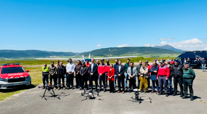 U-Space: Navarra se convierte en el último escenario de pruebas de integración del consorcio entre drones y aviación tripulada