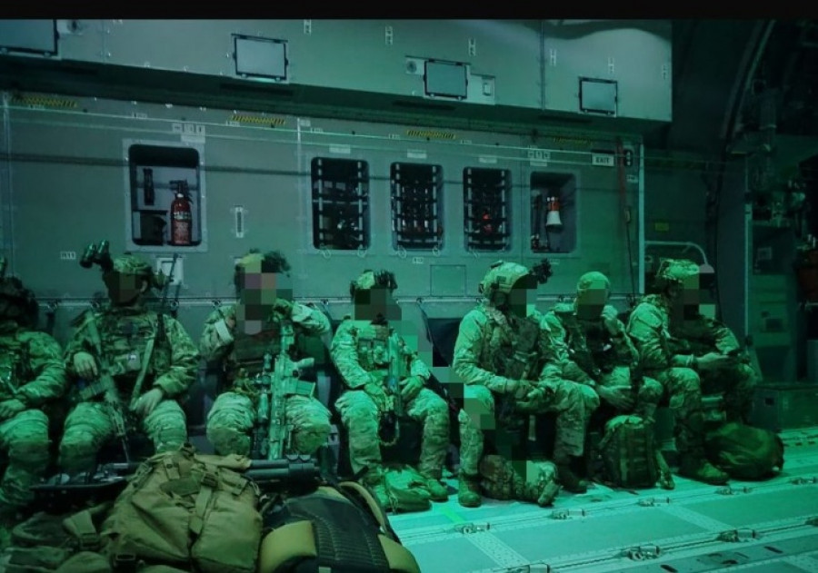 Miembros de las fuerzas de élite español durante el ejercicio Athena 25