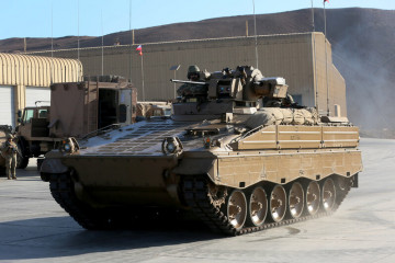 Carro Marder 1A3 del Batallón de Infantería Blindado N°27 Bulnes equipado con el nuevo sistema de puntería Eoptis y de observación Sentinel de OIP Sensor Systems Firma Ministerio de Defensa Nacio