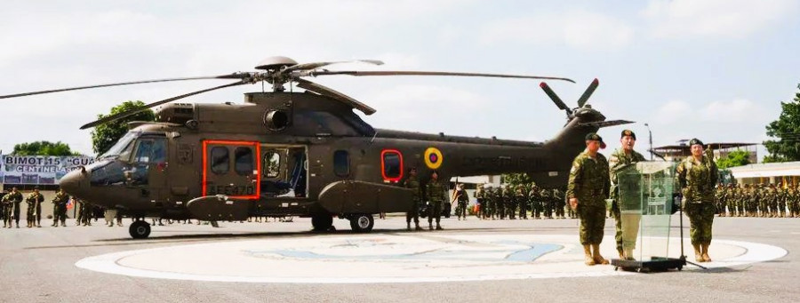Helos Airbus Ecuador 1. Foto Mindefensa Ecuador