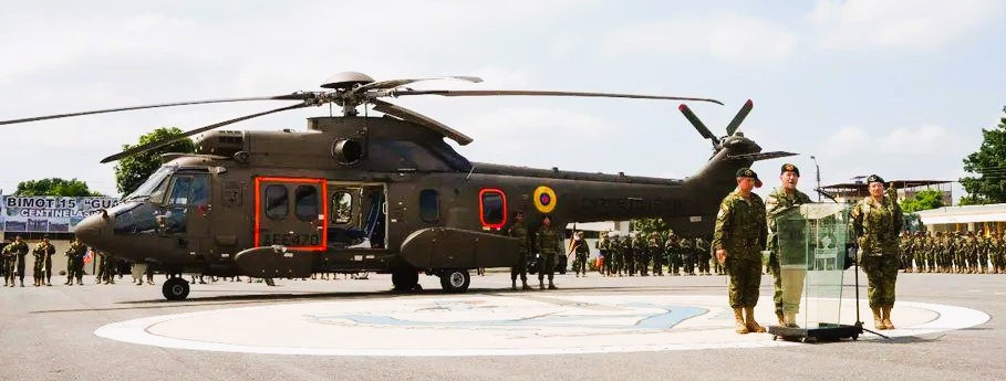 Helos Airbus Ecuador 1. Foto Mindefensa Ecuador