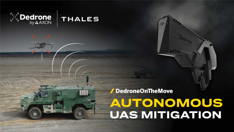 Dedrone se asocia con Thales Australia para desarrollar un antidrón montado en vehículo capaz de neutralizar UAS de los grupos 1 a 3