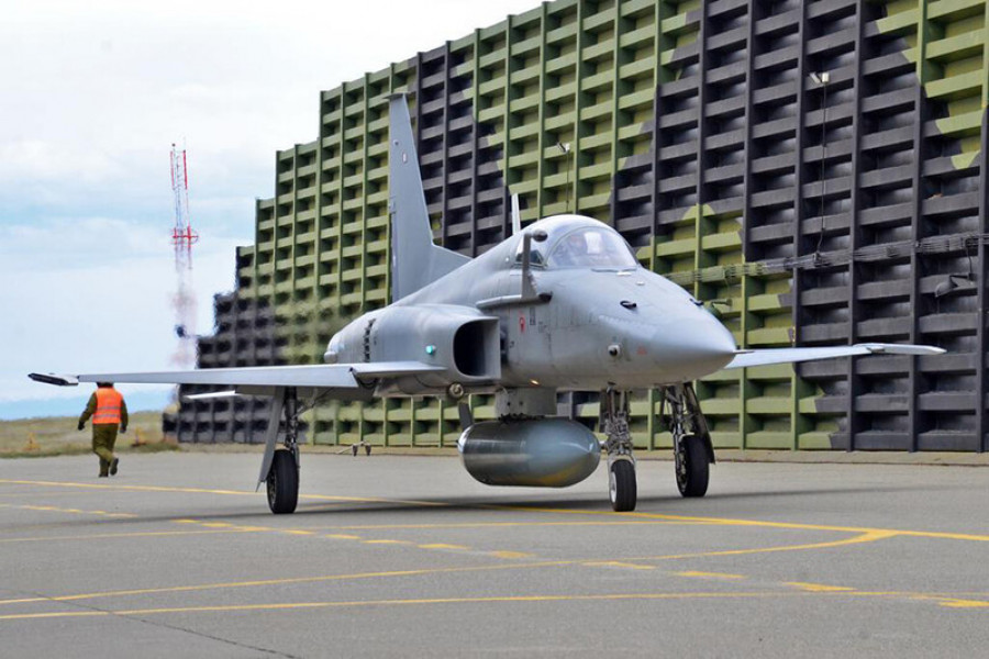 El avión de combate Northrop Grumann F 5 Tigre III del Grupo de Aviación N° 12 cuenta con diversos sistemas de origen israelí Firma FACh 002