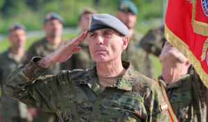El general jefe de la Brilat llega a Eslovaquia para participar en el examen de la Brigada Multinacional OTAN liderada por España