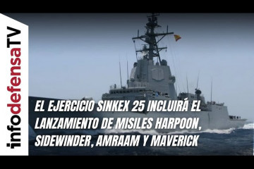 El ejercicio Sinkex 25 incluirá el lanzamiento de misiles Harpoon, Sidewinder, Amraam y Maverick