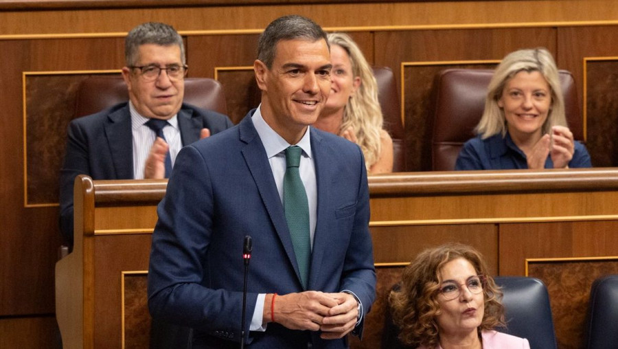 Pedro Sánchez, este 11 de junio, en la sesión de control al Congreso