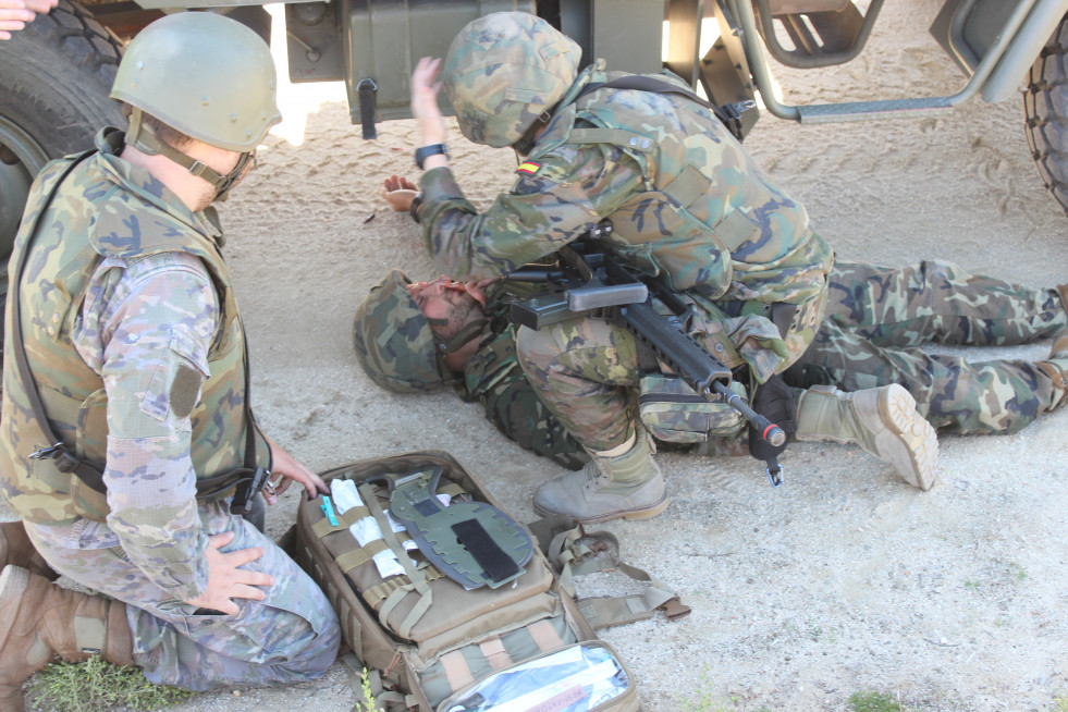 Agrupación de Sanidad del Ejército de Tierra en una intervención