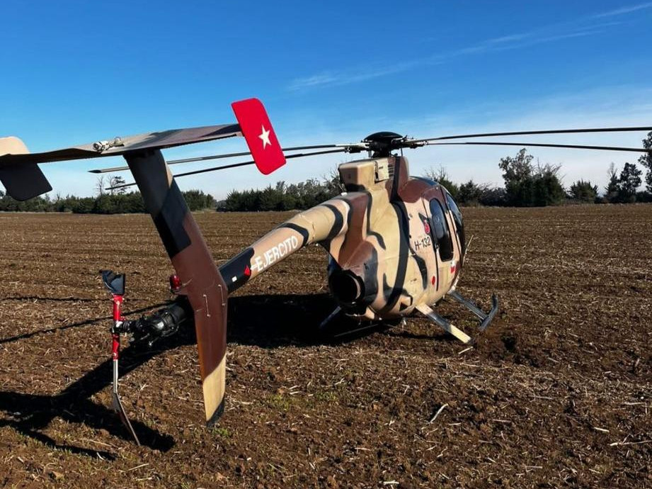 El helicóptero MD530F del Ejército de Chile resultó con daños en el rotor de cola Firma Firma Cuenta X de IEC 180 CONTROL STGO