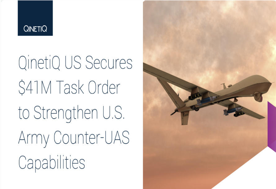 QinetiQ se adjudica un contrato de 41 millones de dólares para brindar soporte al nuevo proyecto C-UAS del Ejército de EE.UU