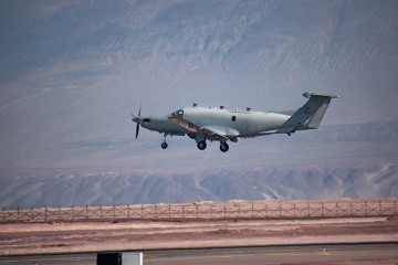 Avión U 28A Draco de la USAF operando en la base aérea Cerro Moreno de Antofagasta Firma FACh