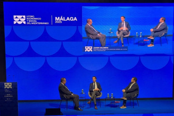 Javier Colomina en el foro de Prensa Ibérica y la Caixa