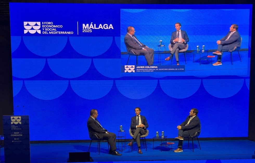 Javier Colomina en el foro de Prensa Ibérica y la Caixa
