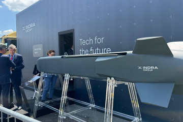 Dron Valero de Indra Group en el Paris Air Show