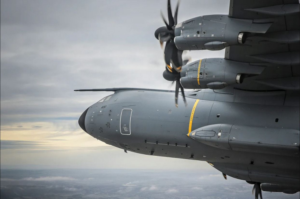Avión de transporte A400M. Foto Airbus