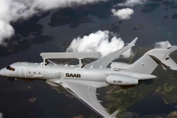 Sistema de alerta temprana y control aéreo Globaleye. Imagen. Saab