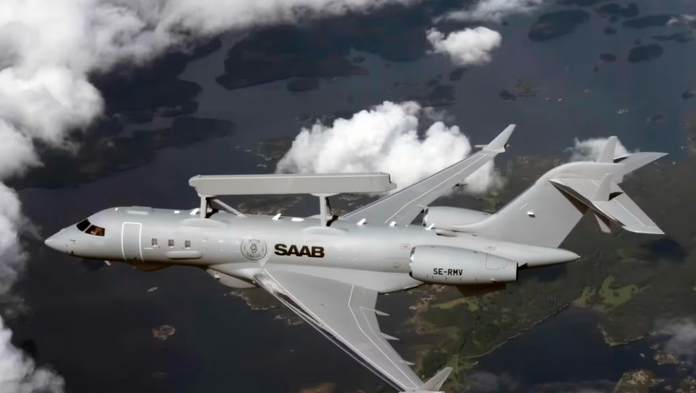 Sistema de alerta temprana y control aéreo Globaleye. Imagen. Saab