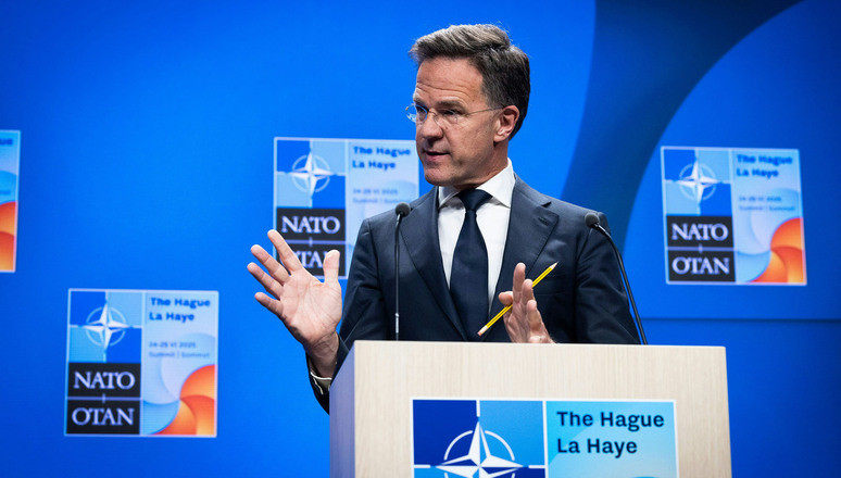 Mark Rutte rueda de prensa en La Haya previa a la cumbre