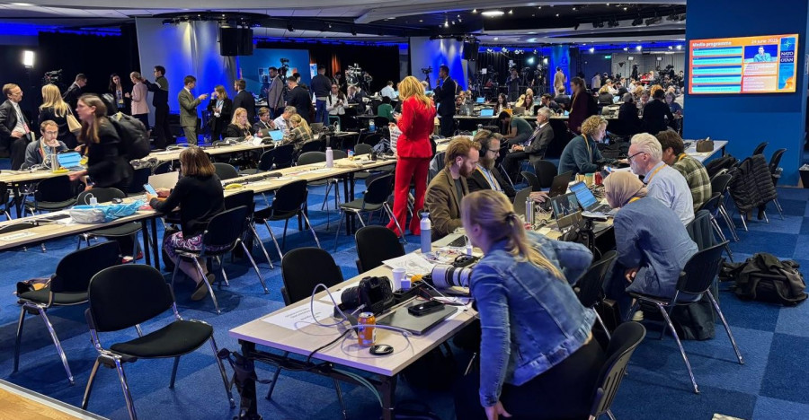 Centro Internacional de Prensa en la cumbre de la OTAN en La Haya