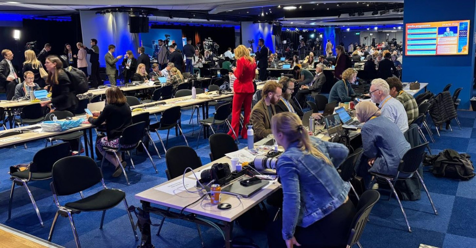 Centro Internacional de Prensa en la cumbre de la OTAN en La Haya