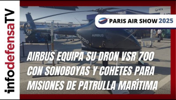 Airbus equipa su dron VSR 700 con sonoboyas y cohetes para misiones de patrulla marítima