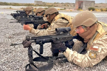 Formación de soldados conscriptos como tiradores escogidos Firma Brigada Motorizada N°24 Huamachuco del Ejército de Chile 002