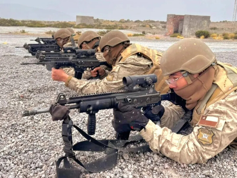 Formación de soldados conscriptos como tiradores escogidos Firma Brigada Motorizada N°24 Huamachuco del Ejército de Chile 002