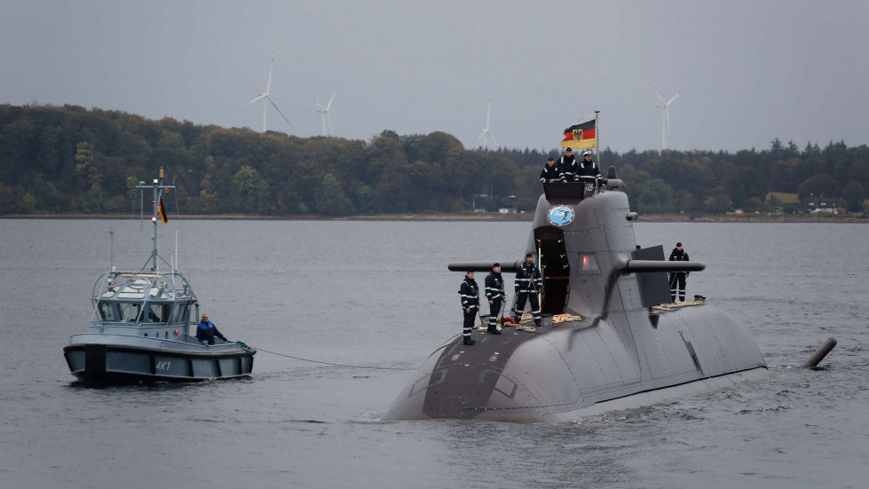 Submarino alemán U35, de tipo U212A. Foto. Deutsche Marine