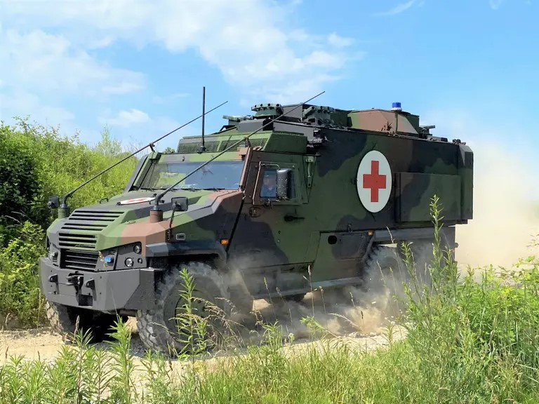 Blindado 6x6 Eagle ambulancia. Foto. GDELS