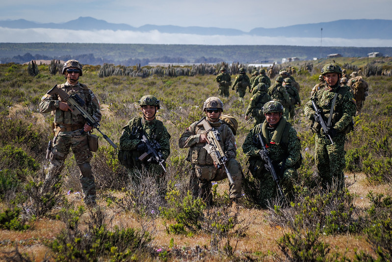 Infantes de Marina de Chile y México en el ejercicio Unitas 2024 Firma Armada de Chile