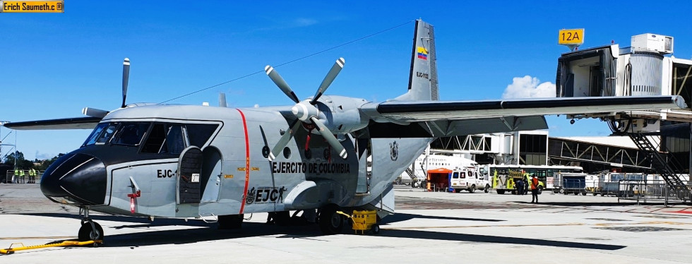 CASA C 212 de la aviacipn del ejercito colombiano. Foto Infodefensa
