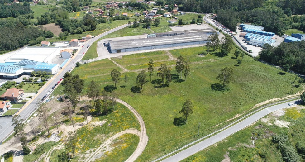 Vista aérea de los terrenos sobre los que Urovesa construirá sus nuevas instalaciones