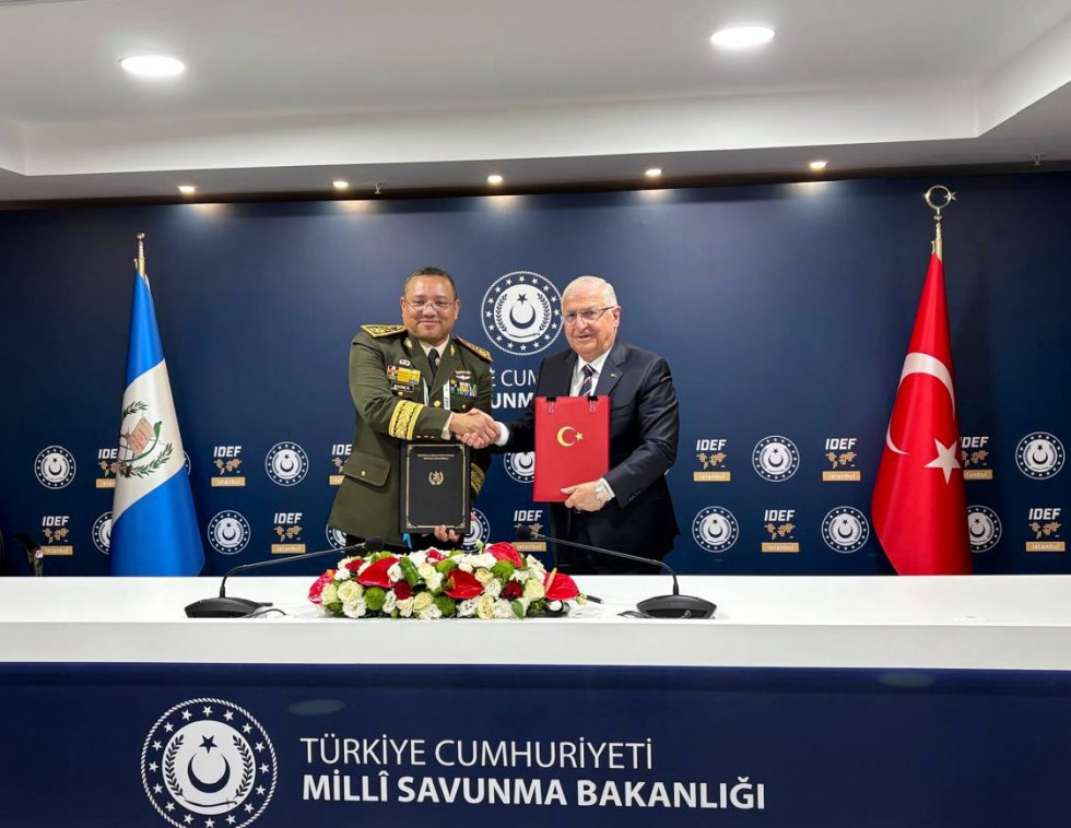 Ministros de Defensa de Guatemala y Turquía suscribieron acuerdo de cooperación militar