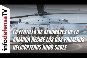 La Flotilla de Aeronaves de la Armada recibe los dos primeros helicópteros NH90 Sable