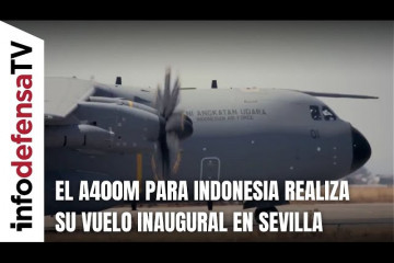 El primer avión A400M para Indonesia realiza su vuelo inaugural en Sevilla