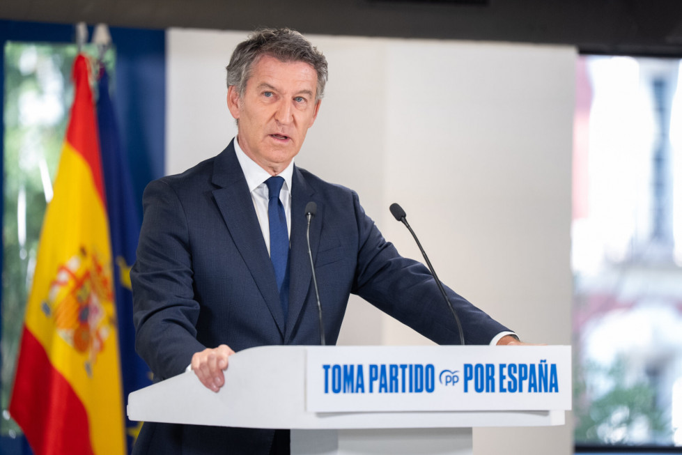 Alberto Núñez Feijóo, presidente del PP