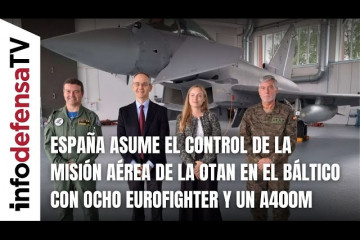España asume el control de la misión aérea de la OTAN en el Báltico con ocho Eurofighter y un A400M