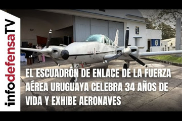 El Escuadrón de Enlace de la Fuerza Aérea Uruguaya celebra 34 años de vida y exhibe aeronaves