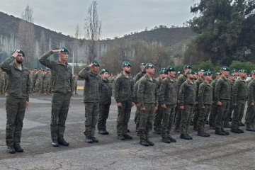 Tropas de montaña del Ejército de Tierra español que participarán en el ejercicio Filo Andino 2025 Firma Destacamento de Montaña N°3 Yungay del Ejército de Chile