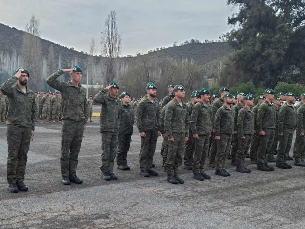 Tropas de montaña del Ejército de Tierra español que participarán en el ejercicio Filo Andino 2025 Firma Destacamento de Montaña N°3 Yungay del Ejército de Chile