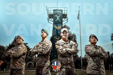 Tropas de montaña del Ejército Argentino Ejército de Chile US Army y Ejército del Perú en Southern Vanguard 2025