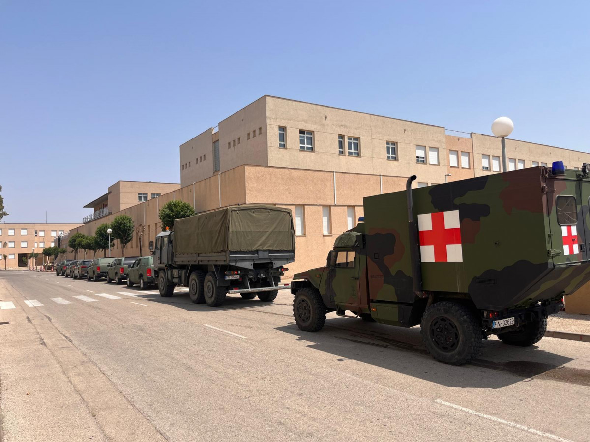 Vehu00edculos de la Infanteru00eda de Marina listos para luchar contra el fuego