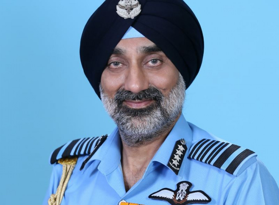 El Jefe del Estado Mayor del Aire de la india, el mariscal del Aire Amar Preet Singh. Foto. Gobierno de la India