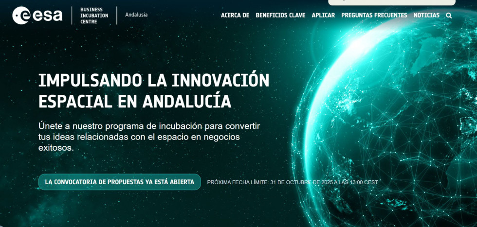 El ESA-BIC Andalucía lanza su primera convocatoria para captar proyectos de innovación